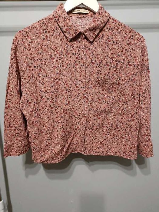 Modna koszula w kwiatki z wiskozy  Pull & Bear rozm S