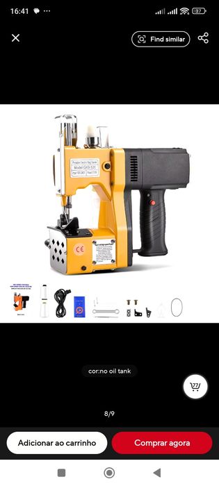 Máquina fechar sacos (nova)