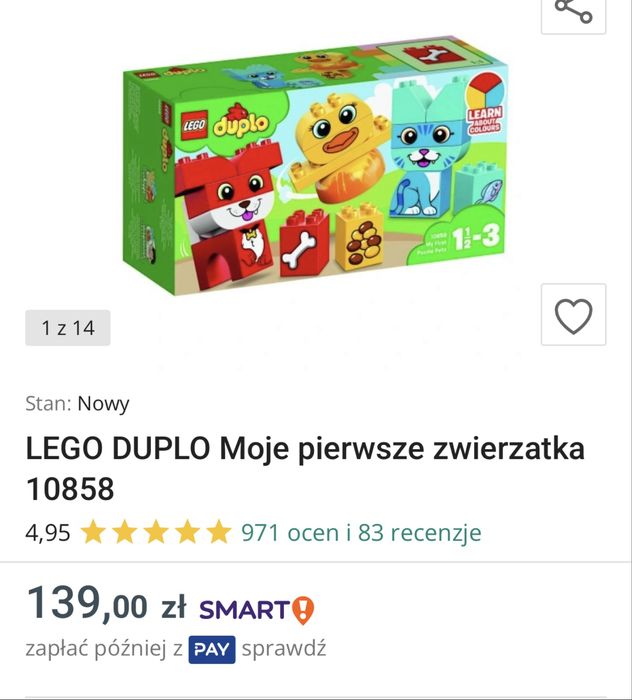 Zestaw lego duplo