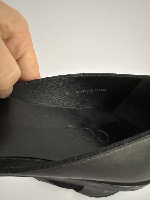 Туфлі-балетки шкіряні Cos