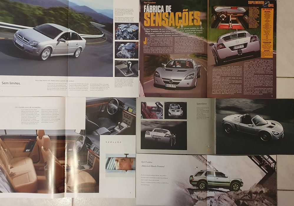 Catálogos OPEL - Speedster Omega Vectra Astra Corsa Zafira Frontera