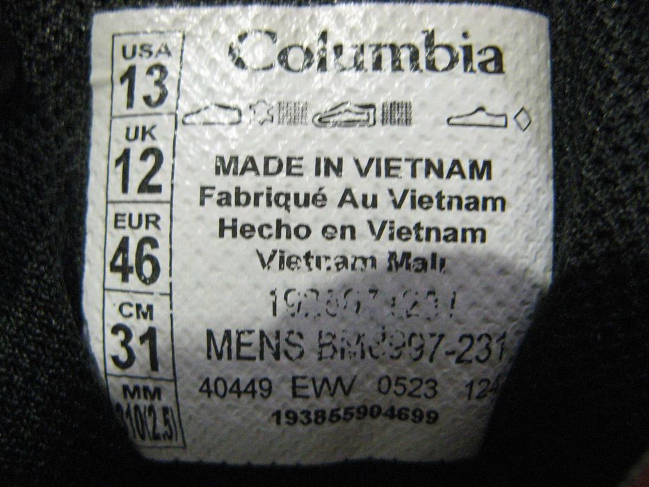 Ботинки Columbia 46 Out Dry Waterproof