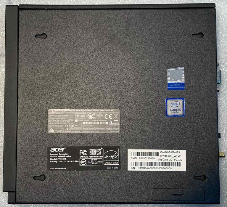 Миниатюрный Acer Veriton N4640G i5-6400 i5-7400 i5-8500 USFF Windows