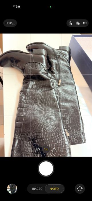 Сапоги кожанные осень/весна