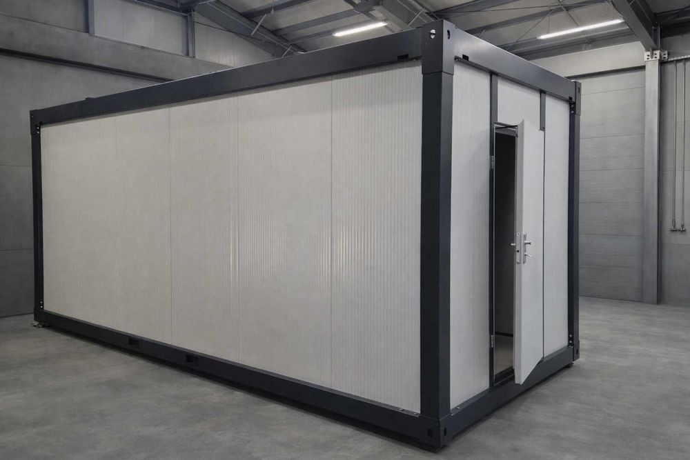 Kontener mieszkalny/na budowę 6×2,4 m – całoroczny, NOWY/OD RĘKI