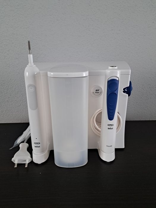 Zestaw irygator Oral-B OxyJet elektry szczoteczka do zębów Braun Pro 1