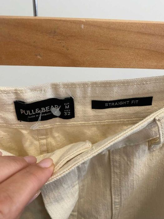 Jeansy bawełniane Pull & Bear