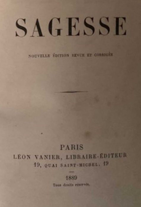 Paul Verlaine 2 Raras ed. 1889/ 1891 Encadernados
