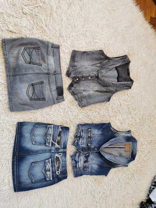 Spódnica - zestaw dżinsowy