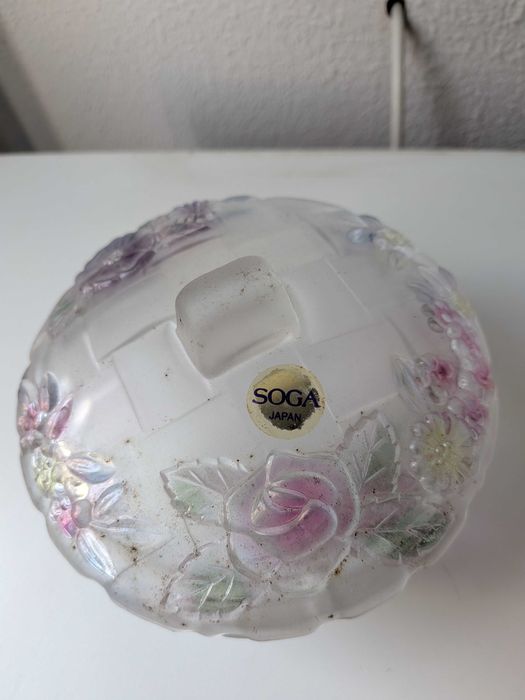 Taça/Bomboniere SOGA Japan - Vidro Trabalhado