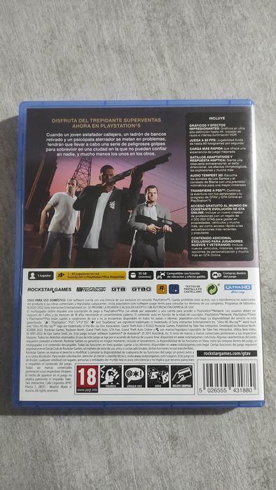 Jogos PS5 GTA V PlayStation