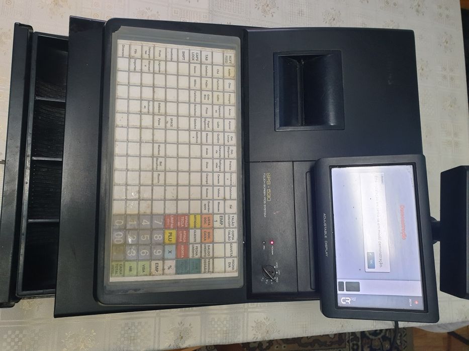 Caixa Registadora Touch POS S4S SPS-530 a Funcionar (Completa