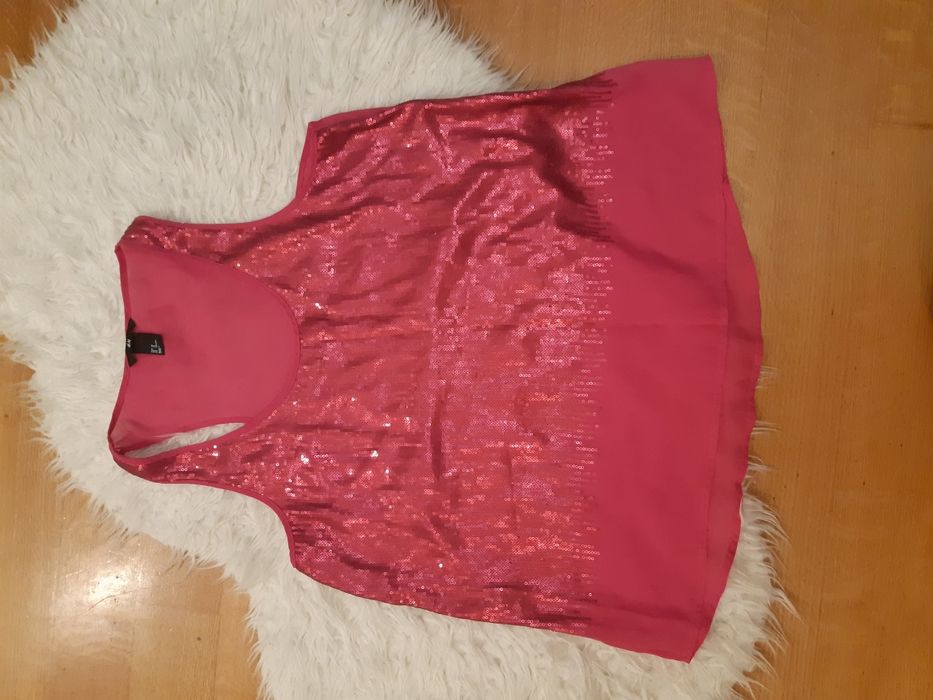 Luźna bluzka/tunika z cekinami H&M
