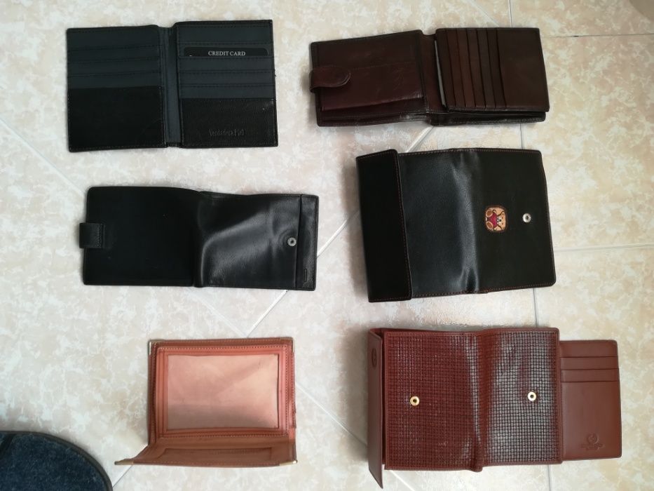 Carteiras pele genuina