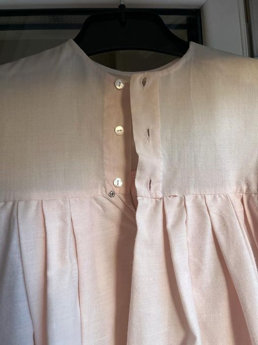 Vestido menina bebê, rosa.