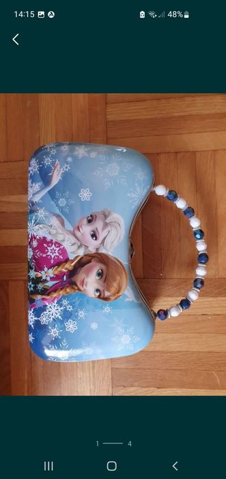 Metalowy Kuferek Kraina lodu Elza o Anna