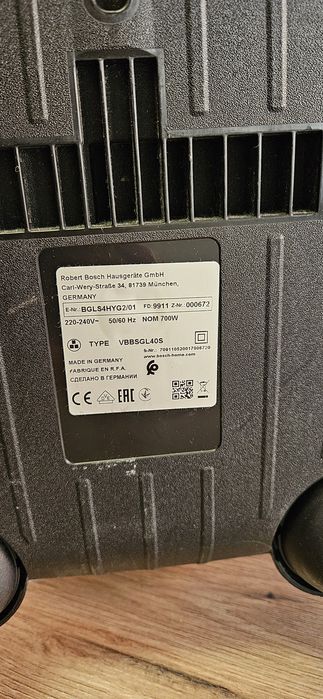 Aspirador Bosch ProHygienic Branco POUCO USO