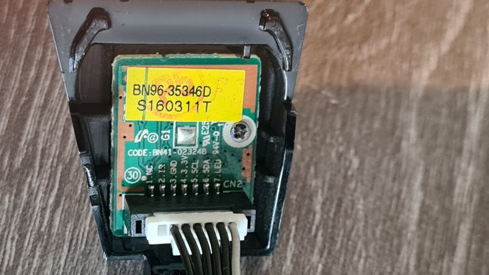 Botão de comando e recetor IR TVs Samsung