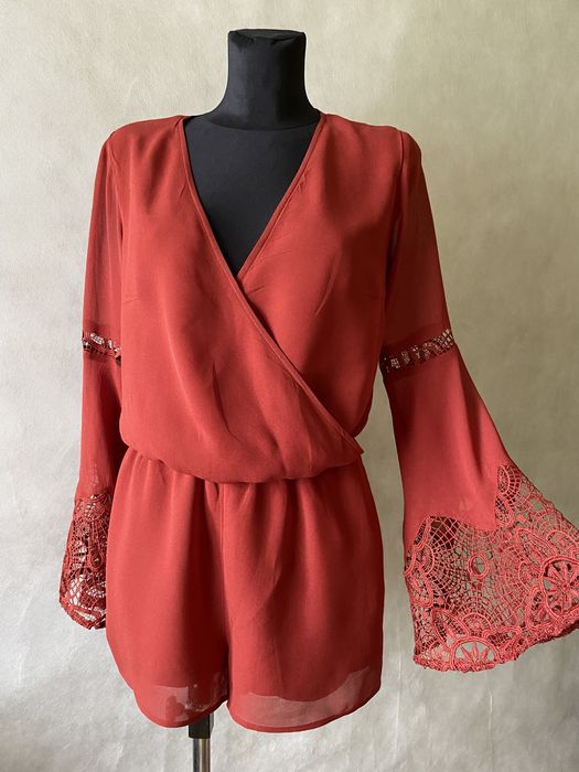 Piękny koronkowy kombinezon krótki H&M 34