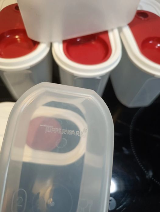 Conjunto 5 caixas Tupperware