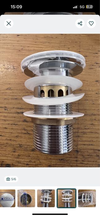 Conjunto 3 Válvula clic clac lavatório / bidé - NOVO