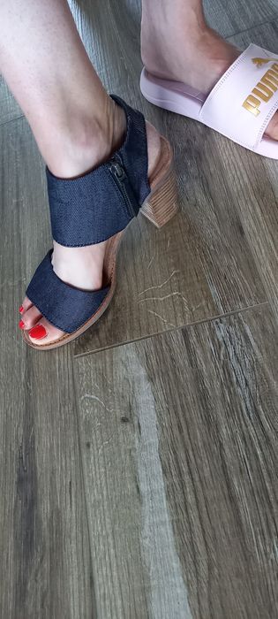 Sandały na słupku toms rozmiar 38 wkładka 24cm