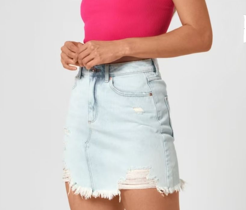 Джинсова мініспідниця
