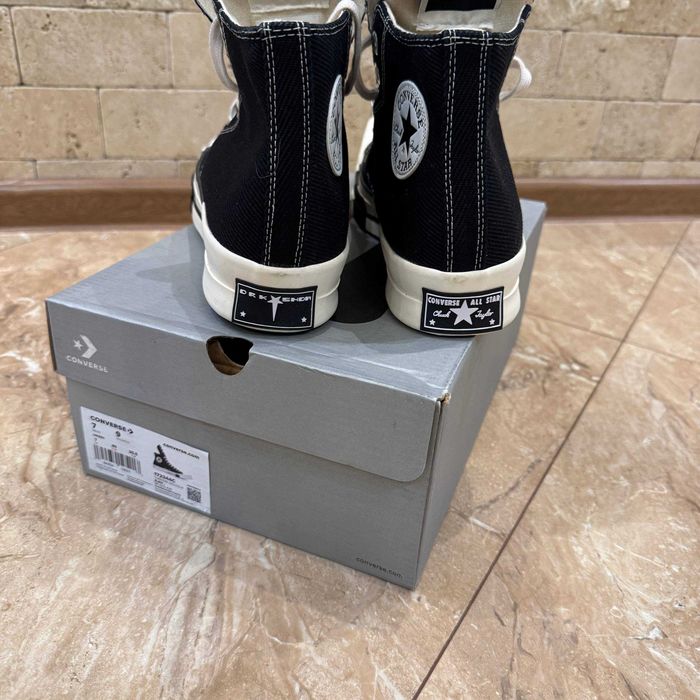 кеды Rick owens DRKSHDW x converse TURBODRK