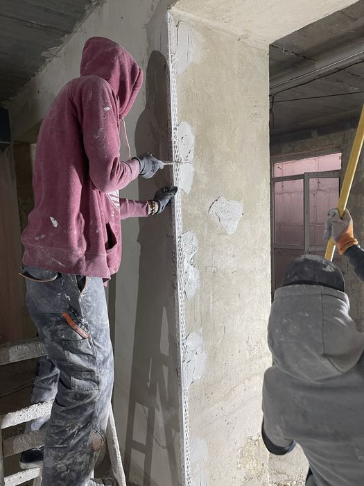 Ремонт, штукатурка, гіпсова штукатурка, машина штукатурка, штукатурка