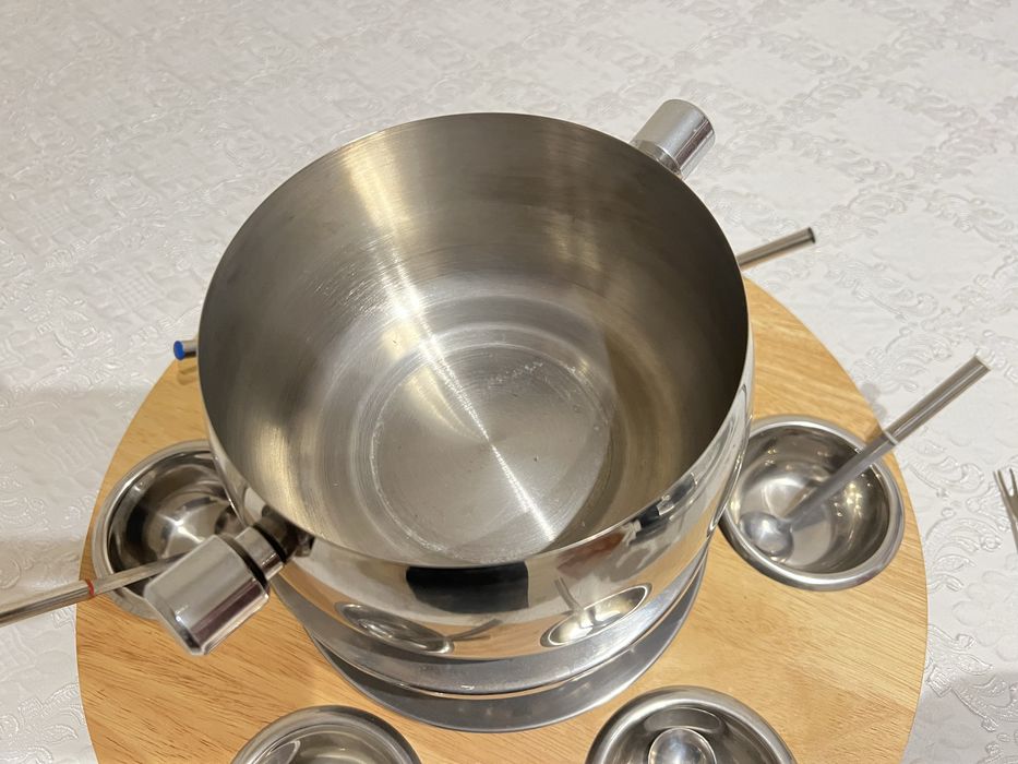 Fondue inox como novo