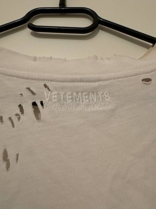 Футболка Vetements Deep Marianas Web DISTRESSED