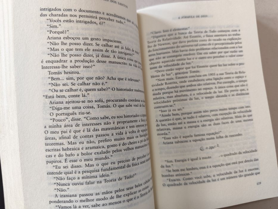 Livro A Formula de Deus de José Rodrigues dos  Santos