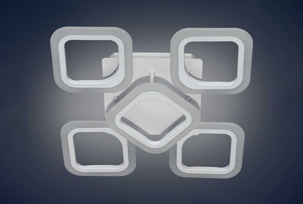 Led060/4+1S 50Вт без підсвіткти люстра смарт світильник з пультом