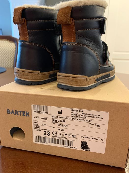 Trzewiki ocieplane / śniegowce BARTEK rozmiar 23