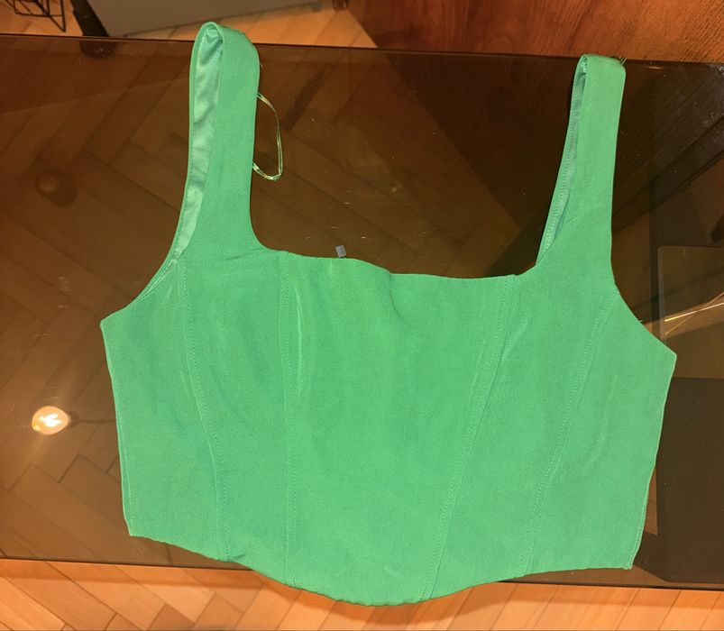 Top gorsetowy zielony