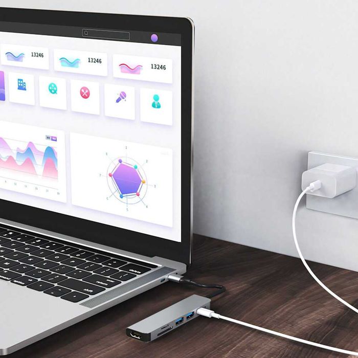 Hub adapter USB-C 8w1 to uniwersalny rozdzielacz H5