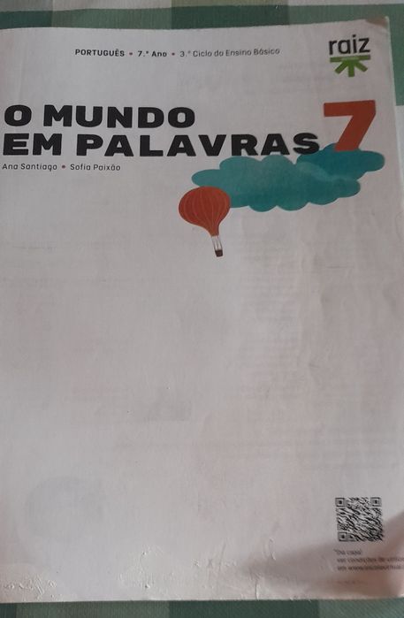 Manual e caderno de actividades de português 7 ano