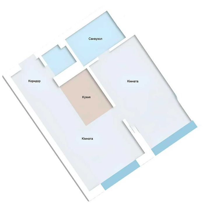 2-комнатная квартира по адресу ул. Заречная (площадь 48,6 м²) - Atlanta.ua - фото 19