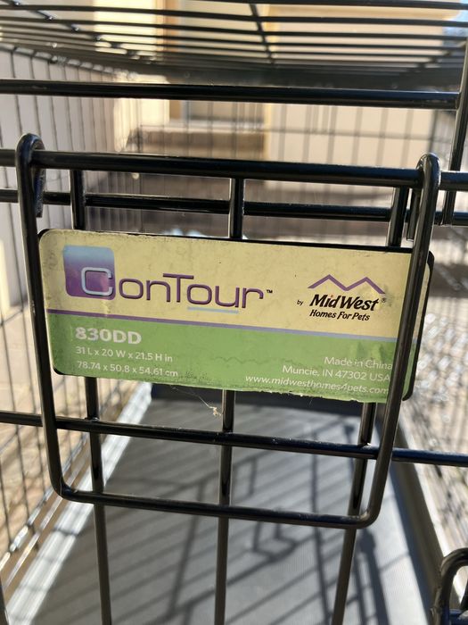 Klatka dla psa z dwoma wejściami