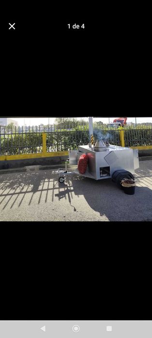Carrinho de castanhas assadas