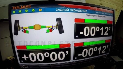 Розвал-сходження, развал-схождение, 3D, компьютерный развал.