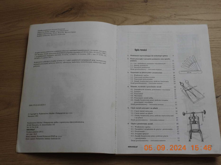 Technologia ogólna - podstawy technologii mechanicznych. Podręcznik