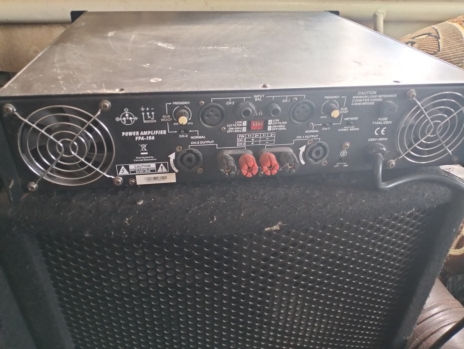 Колонки YONE Пара 400вт. + Підсилювач 2х550в.
