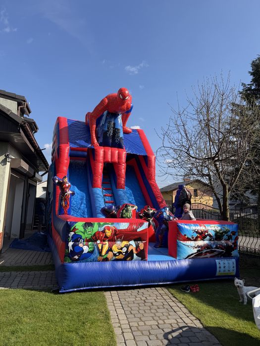 Dmuchaniec Zjeżdżalnia Wynajem  Spider-Man / Minionek
