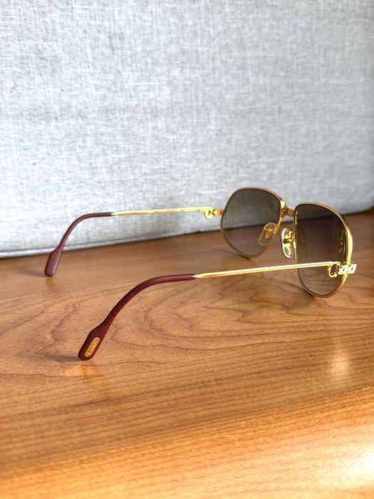 Oryginalne Okulary Cartier Panthère 56/14 – Pozłacane 18K