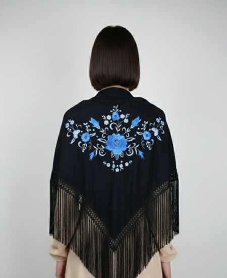 Xaile Bordado à Máquina (tipo Sevilhana)