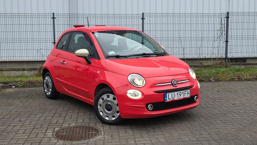 Fiat 500 Krajówka Faktura Vat Piękny Kolor Bezwypadkowy