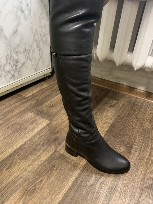 Ботфорды натуральная кожа европейка