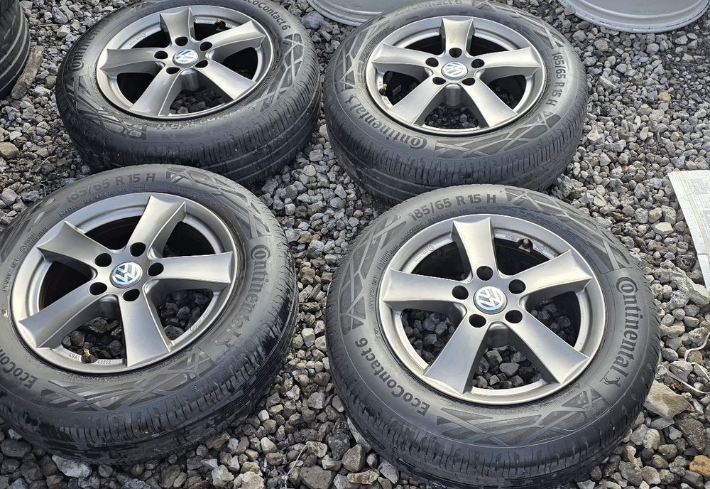 4x Koła 185 65 R15 Felgi 5x112 ET 43 VW Skoda Audi Seat