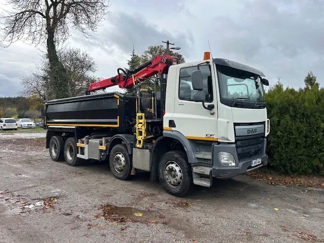 DAF CF  DAF 400 euro 6 wywrot HDS Palfinger m125l 8X4 wywrotka 32t
